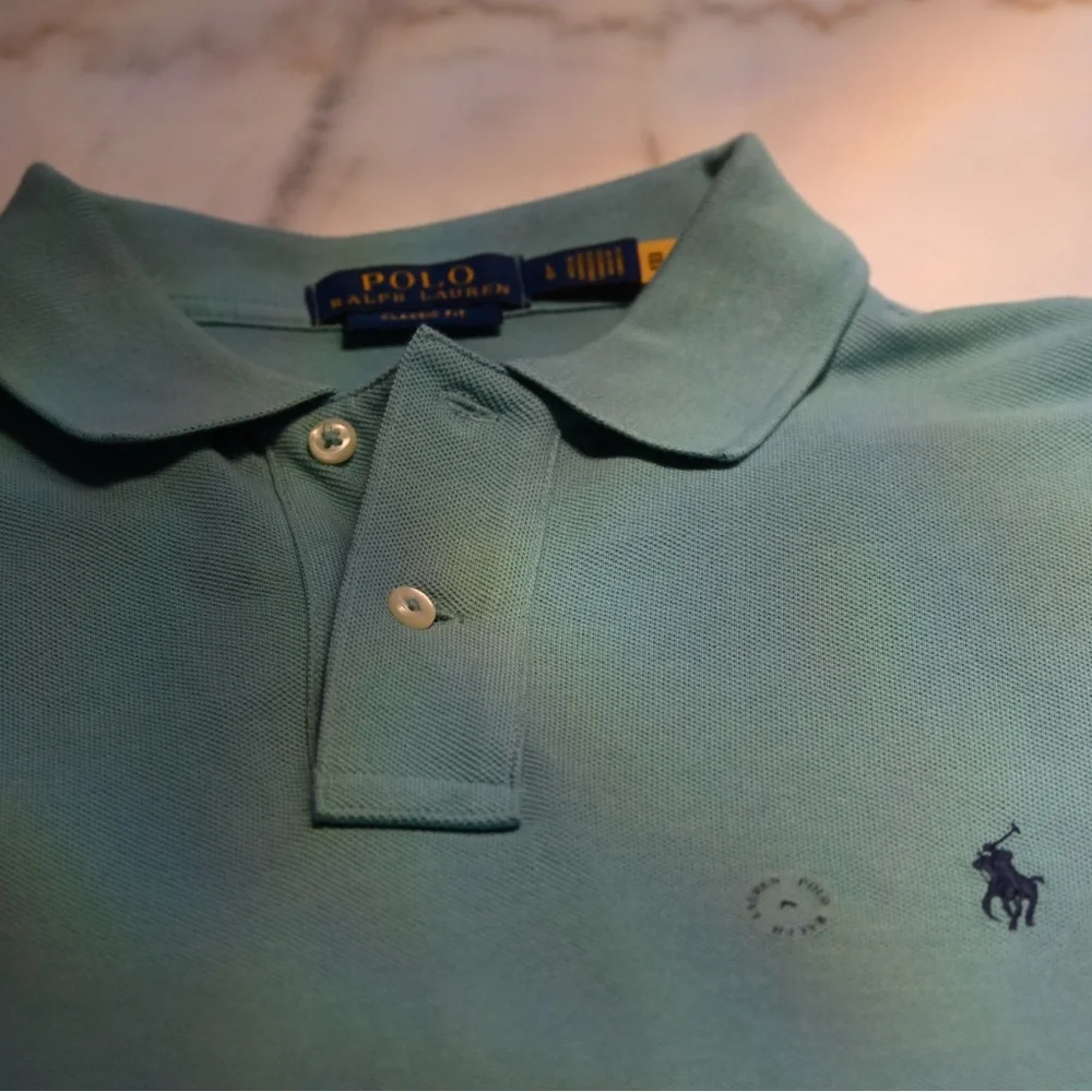 Ralph Lauren Men's Light Green Polo Shirt